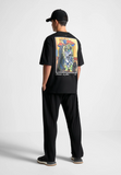 Men Picasso Black Oversize T-Shirt