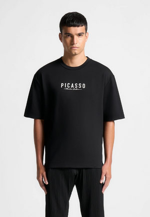 Men Picasso Black Oversize T-Shirt