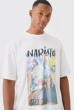 White Oversized Naruto Anime License T-shirt T-SHIRT Tee Weed SMALL 