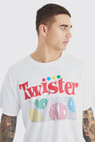 White Oversized Twister License T-shirt T-SHIRT Tee Weed SMALL 