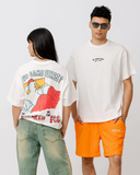 UNISEX Who Came First Printed Oversized T-Shirt